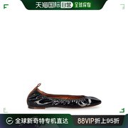 香港直邮潮奢 Lanvin 朗雯 女士 5毫米漆皮芭蕾平底鞋