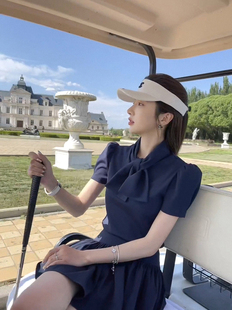 学院风休闲运动套装女夏小香风气质上衣，+百褶短裙简约两件套裙装