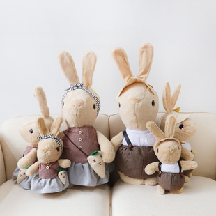 可爱兔子情侣毛绒玩具一对布娃娃小白兔公仔玩偶女孩睡觉床上抱枕