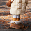 两穿亲子款|冬季儿童雪地，靴真羊皮毛一体，宝宝靴子女童成人中筒靴