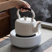 日式煮茶陶壶大号烧水壶家用陶瓷电陶炉泡茶器耐热茶壶提梁壶套装