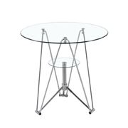 洽谈桌玻璃桌子圆钢化玻璃，小圆桌现代简约玻璃圆桌椅组合圆玻璃桌