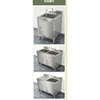 。商用304不锈钢洗菜盆洗碗池单池双池水槽柜开门水池柜一体带台