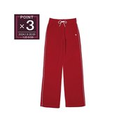 日本直邮celine针织，长裤天鹅绒长裤，红色女式2z350748q27pw