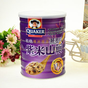 台湾进口麦片QUA-KER桂格紫米山药燕麦片罐装800g 即食麦片