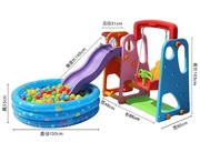 海洋球池滑滑梯，加厚儿童室内家用组合幼儿园多功能宝宝秋千
