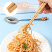家用筷子勺子套装韩式可爱不锈钢汤勺学生儿童一人食便携餐具盒