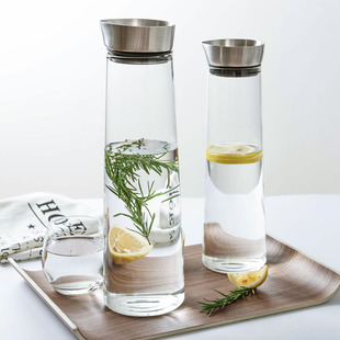 德国北欧创意玻璃冷水壶大容量凉白开水杯家用扎壶柠檬果汁凉水壶