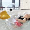 小宝宝泳圈1-3岁透明小鸭坐圈ins风小童浮力韩国婴童婴幼儿游泳圈