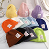 韩国高品质荧光糖果色，男女儿童针织帽子宝，宝卷边毛线帽瓜皮帽