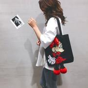 米奇儿童可爱补习包小学生韩美术袋女童手拎米老鼠卡通补课书包袋
