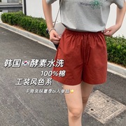 重磅 夏季工装短裤A字版型宽松显瘦舒适休闲短裤女2730