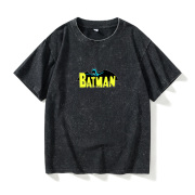 蝙蝠侠超人T恤短袖潮衣服男女圆领大码宽松夏季情侣装棉上衣半袖