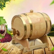 1.5L小酒桶橡木桶酒桶装饰红酒桶木质葡萄酒桶自酿酒家用橡木