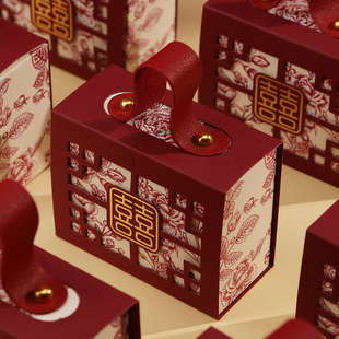 喜糖盒结婚专用礼盒空盒婚礼创意喜糖袋订婚装费列罗糖果包装盒子