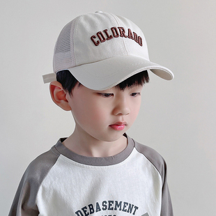 儿童鸭舌帽男童帽子，夏季款防晒小孩太阳帽男孩，棒球帽遮阳2024