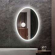 椭圆镜子智能浴室触摸屏卫生间卫浴led光带灯化妆镜壁挂免打孔