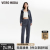 Vero Moda外套套装女2023秋冬宽松高领短款灯芯绒蝙蝠袖