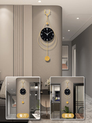 时钟挂钟轻奢客厅，墙上挂式装饰时钟，创意时尚现代大气家用钟表