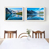 餐厅装饰画卧室床头挂p画现代简约单幅有框画走廊过道玄关风景壁