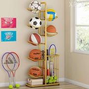 篮球收纳架家用球架排球，羽毛球拍儿童篮球筐，健身器材摆放整理