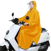电动车雨衣女款带袖摩托车，雨披单人加大加厚男女士，成人双帽檐骑行