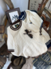美式复古1940S高支纯棉针织圆领小口袋短袖T恤