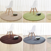 现代简约圆形地毯卧室床边毯吊篮，家用垫子电脑椅垫纯色圆地垫客厅
