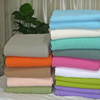 外贸纯棉砂洗床盖素色糖果色多功能韩式绗缝被空调夏凉被夹棉床单