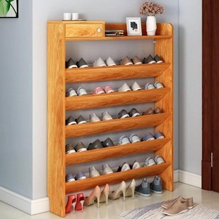 鞋架简易斜插式小型家用鞋柜，收纳宿舍门口小鞋架子组装省空间
