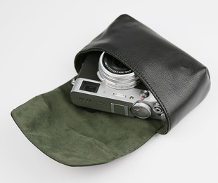 富士x-100vi相机包松下(包松下)lx100m2真皮套徕卡lux7收纳布袋便携保护套