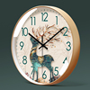 易普拉6022挂钟客厅钟表简约北欧时尚家用时钟挂表静音扫秒石英钟
