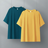 姜黄色(姜黄色)短袖t恤夏季2024女式半袖，宽松遮肉大码体恤上衣t桖长款