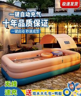 大型充气游泳池儿童家用加厚家庭洗澡池超大型海洋球池成人戏水池