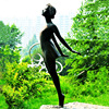 玻璃钢芭蕾舞女孩雕塑人物铜雕像户外公园景观商业街校园装饰摆件