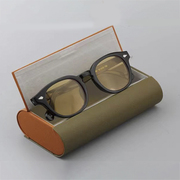 多格眼镜盒pu皮复古手工眼睛盒近视眼镜收纳盒多付便携太阳墨镜盒