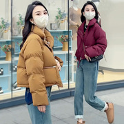 羽绒服女短款冬季2023韩版高级感宽松加厚小个子面包服外套潮