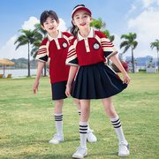 幼儿园班服短裙裙子夏装班级学院风集体照韩版中国风jk