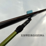 黑金碳素抄网杆1.2/2.1米超轻超硬加粗超网竿抄网高碳操网杆网头