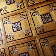 拼花地板彩色贝壳亚花梨实木复合适用地暖环保客厅卧室走廊