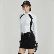 BG高尔夫服装女长袖T恤秋季修身显瘦弹力球衣搭女士半身裙裤