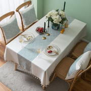日式ins风桌布北欧茶几台布家用长方形餐桌布艺仿棉麻小清新台布