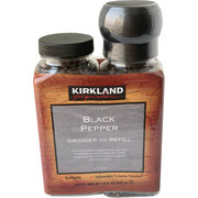 美国kirkland柯克兰整粒黑胡椒粒自带研磨器牛排调味料双瓶装