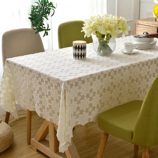 台布长方形餐桌布艺桌布桌面花边，色家用餐厅客厅会议室盖巾装饰