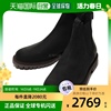 韩国直邮commonprojects时尚弹力，踝靴黑色针织，鞋面哑光休闲百搭