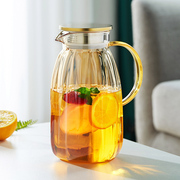 冷水壶玻璃耐高温家用大容量凉水壶，凉水杯套装花茶泡茶壶果汁扎壶
