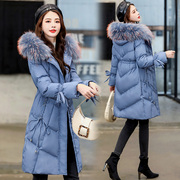 大码棉衣女冬季韩版收腰显瘦大毛领棉服外套，加厚时尚棉袄修身