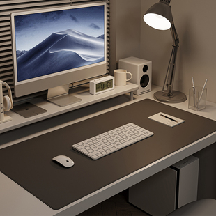 电脑桌垫超大鼠标垫办公室键盘桌面，垫学习写字台皮革大号书桌垫子