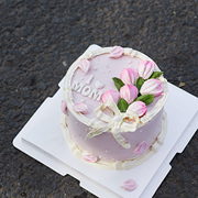 网红郁金香花模具，翻糖巧克力硅胶刮花瓣叶子，烘焙蛋糕装饰工具