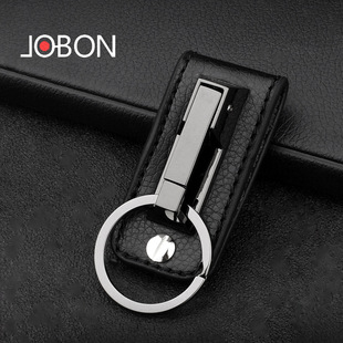 jobon中邦腰带钥匙扣简约个性男士，单环穿皮带汽车腰挂锁匙扣挂件